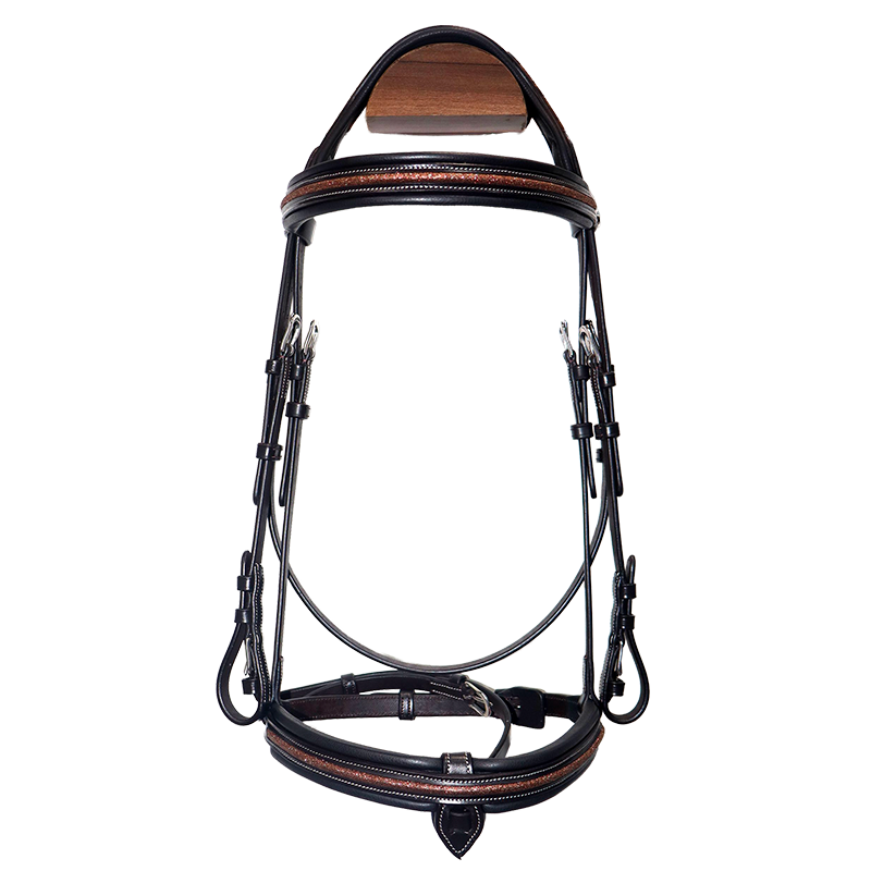 Canter - Bridon muserolle croisée Mylord marron/ marron | - Ohlala