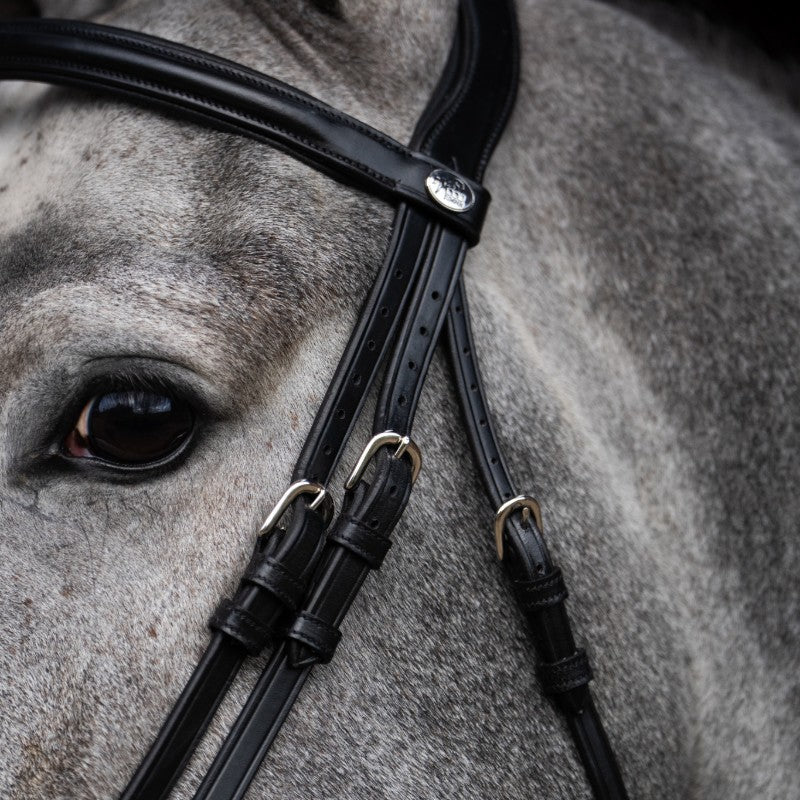 Jump'In - Bridon muserolle combinée Evolution noir | - Ohlala