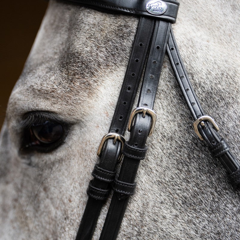 Jump'In - Bridon muserolle combinée Evolution noir | - Ohlala