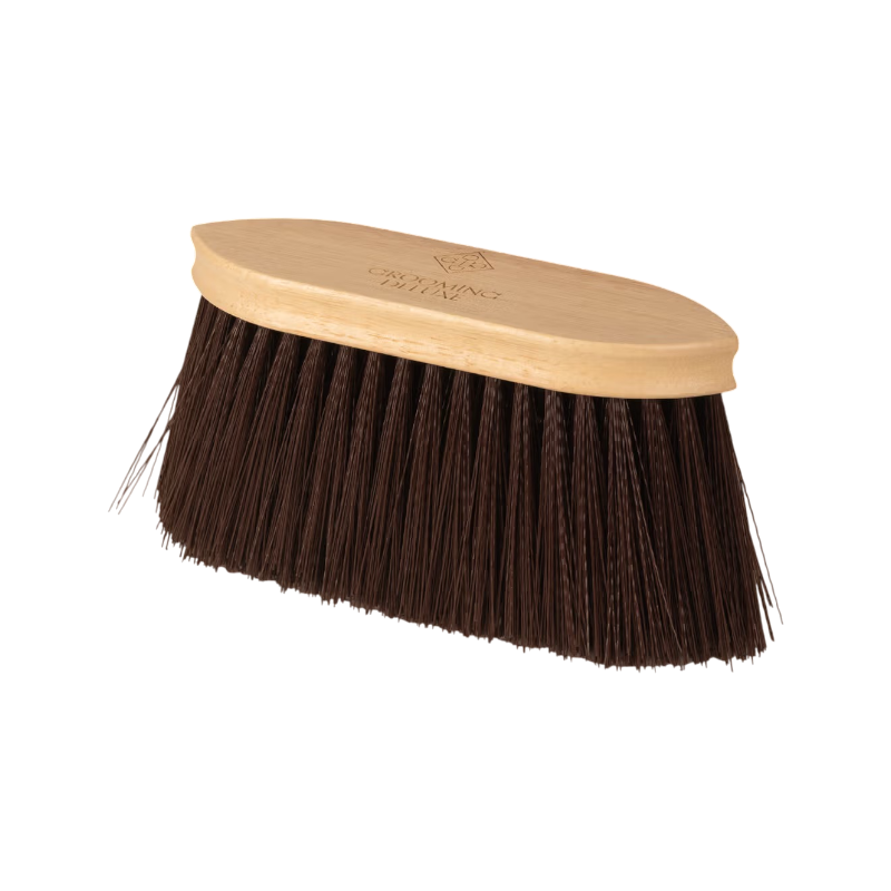 Grooming Deluxe - Brosse douce en bois à poils long marron | - Ohlala