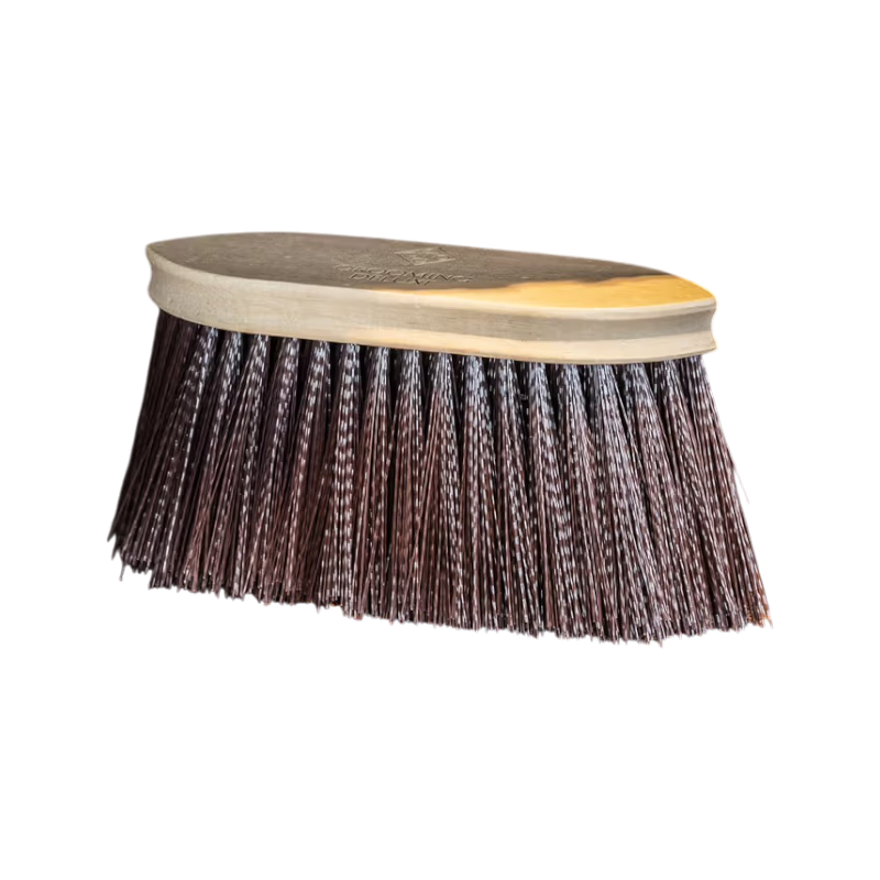 Grooming Deluxe - Miękka drewniana szczotka z długim brązowym włosiem | - Ohlala