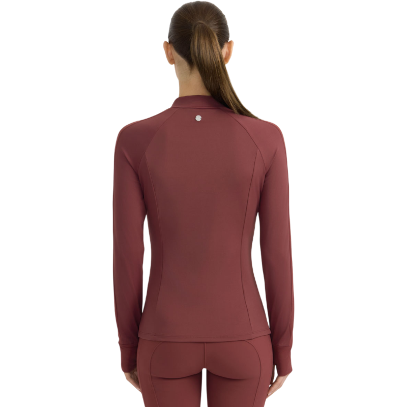 Harcour - Technisch longsleeve shirt dames Calista wijnrood