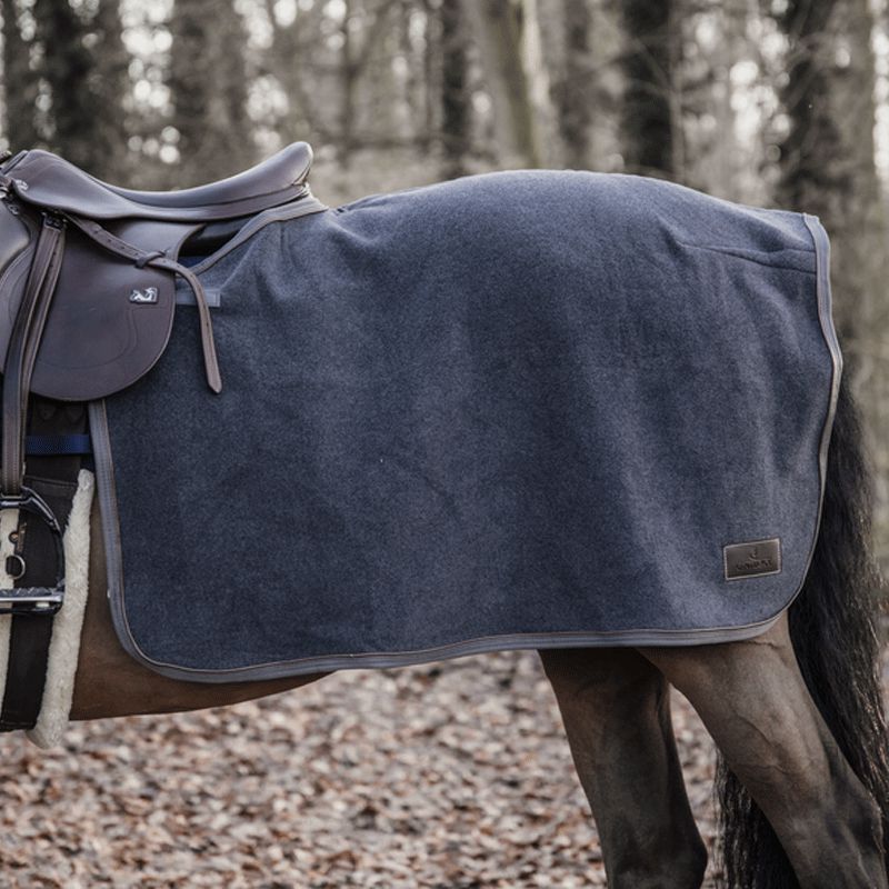Kentucky Horsewear - Coprigroppa quadrato Heavy Fleece grigio | - Ohlala