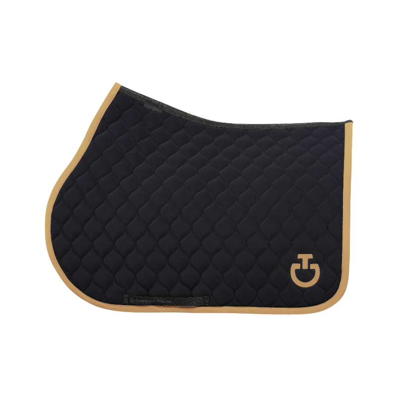 Cavalleria Toscana - Circular Quilted Saddle Pad black/ mocca | - Ohlala