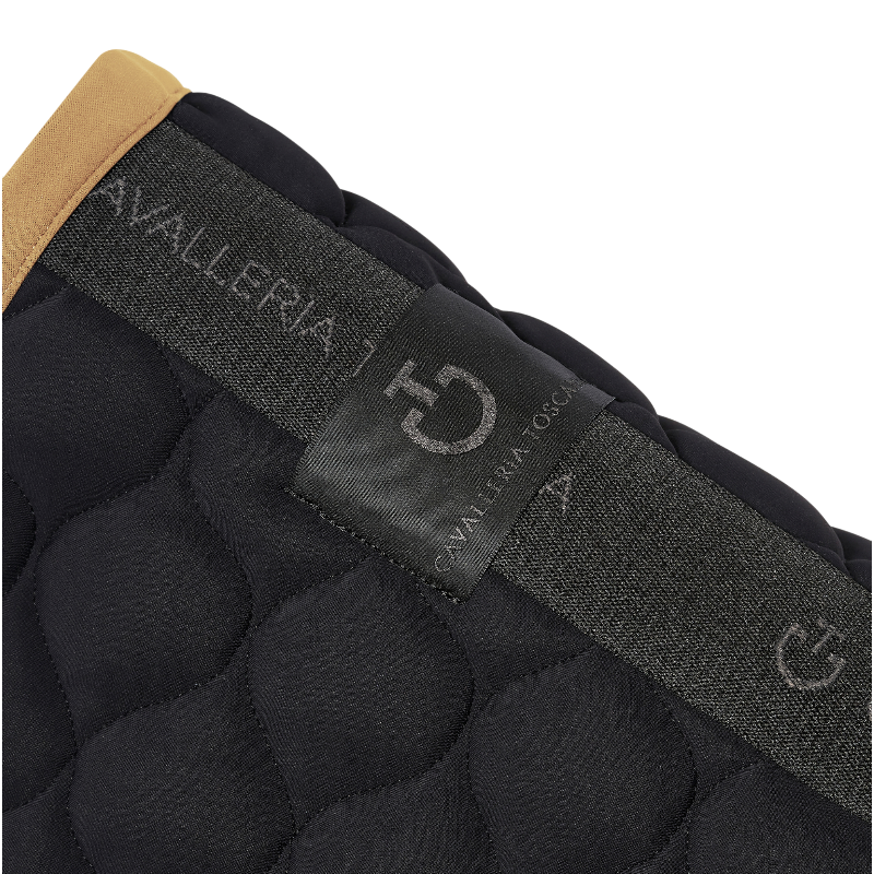 Cavalleria Toscana - Circular Quilted Saddle Pad black/ mocca | - Ohlala