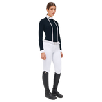 Cavalleria Toscana - Polo manches longues de concours femme marine | - Ohlala