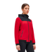 Cavalleria Toscana - Damska kurtka z długim rękawem Softshell czerwono-czarna | - Ohlala