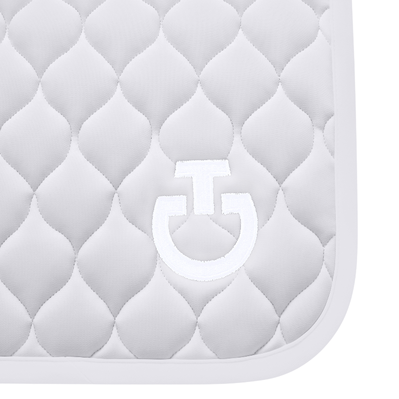Cavalleria Toscana - Circular Quilted Saddle Pad light grey | - Ohlala