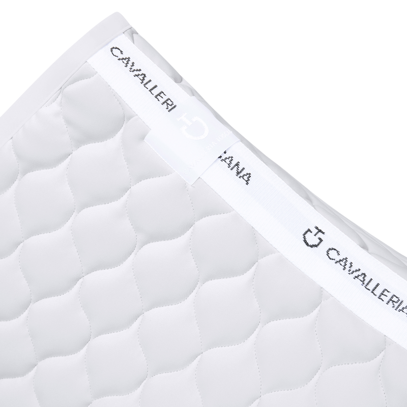 Cavalleria Toscana - Circular Quilted Saddle Pad light grey | - Ohlala
