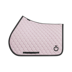 Cavalleria Toscana - Circular Quilted Violet Ice/Black Saddle Pad | - Ohlala
