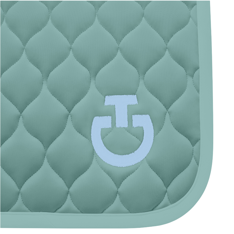 Cavalleria Toscana - Circular Quilted Saddle Pad mint green | - Ohlala