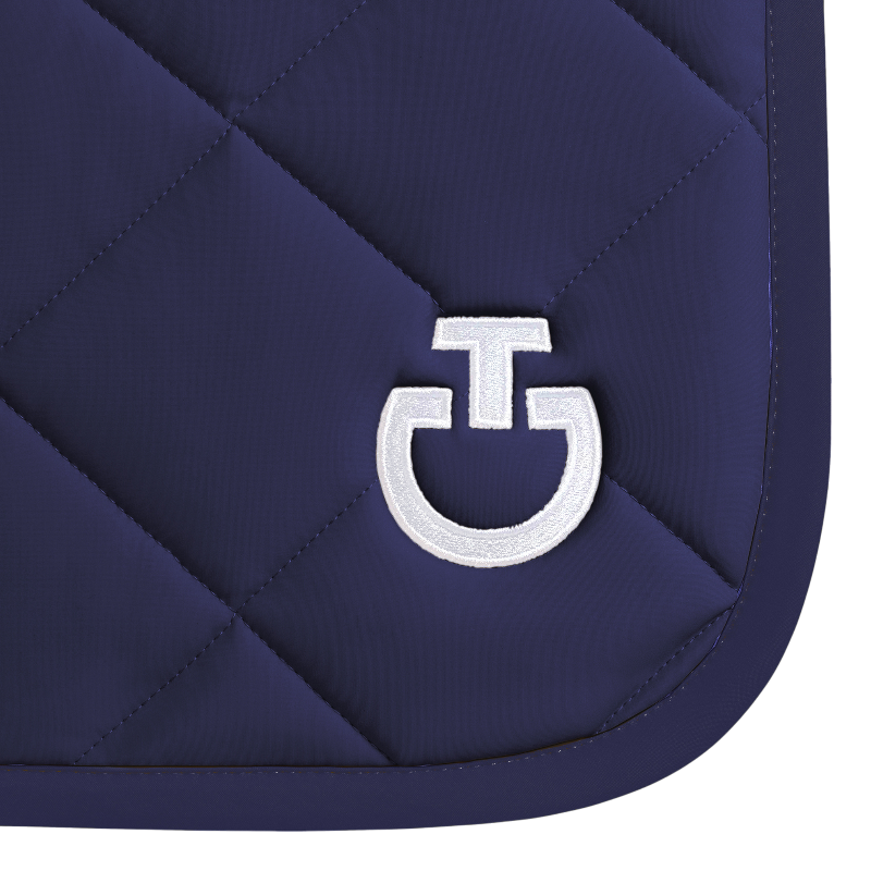 Cavalleria Toscana - Tapis de selle Diamond Quilted Jersey midnight blue | - Ohlala