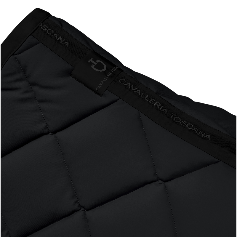 Cavalleria Toscana - Diamond Quilted Jersey Saddle Pad black/ mocha | - Ohlala
