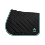 Cavalleria Toscana - Diamonds and Lines Quilted Saddle Pad black/ mint | - Ohlala