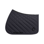 Cavalleria Toscana - Diamonds and Lines Saddle Pad Ocean Blue