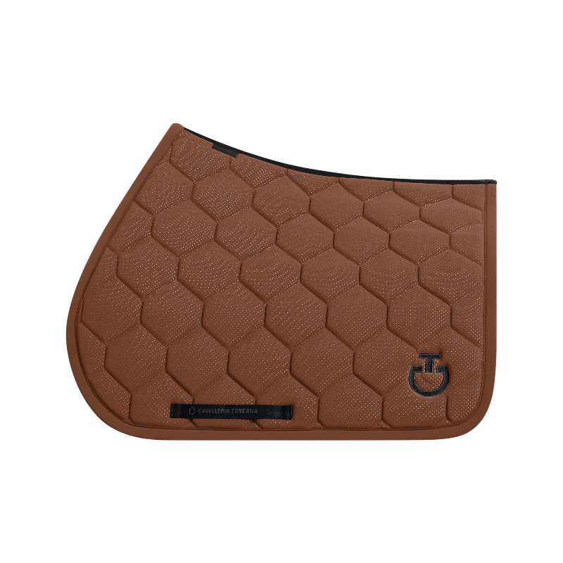 Cavalleria Toscana - Quilted Jersey Saddle Pad Burnt Sienna