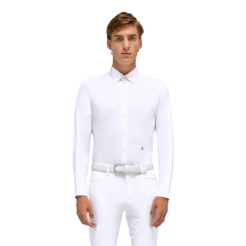 Cavalleria Toscana - Men's Long Sleeve Show Shirt Guibert White | - Ohlala