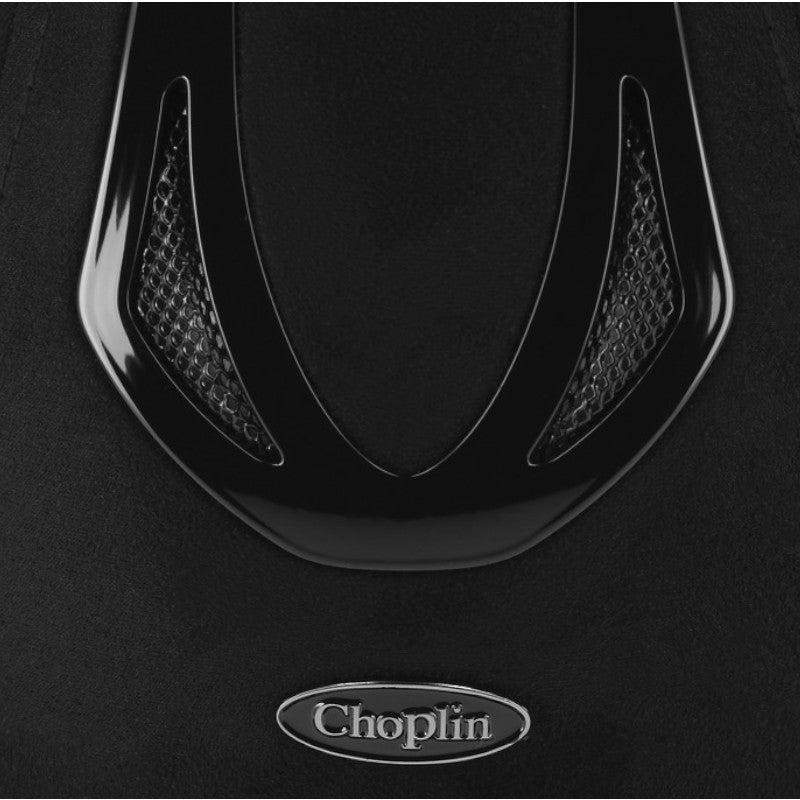 Choplin - Riding helmet Aero Velvet gloss black | - Ohlala
