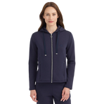 Harcour - Sweat com fecho de correr feminino Clarianne marine