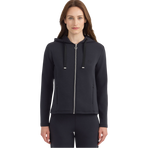 Harcour - Clarianne Women's Black Zip-Up Sweatshirt