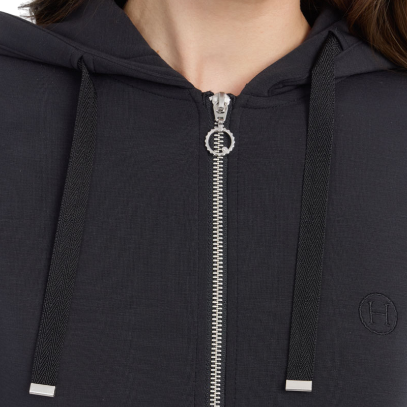 Harcour – Damen Reißverschluss-Sweatshirt Clarianne Schwarz