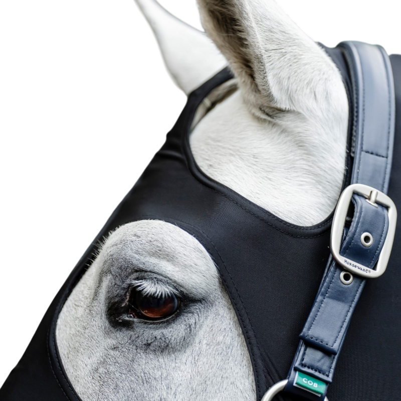 Horseware - Maska na głowę dla koni Rambo Skinky czarna | - Ohlala