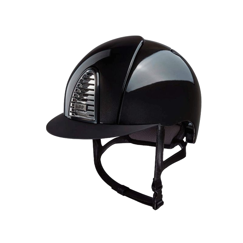 KEP - Cromo 2.0 Shine Black Riding Helmet standard visor | - Ohlala