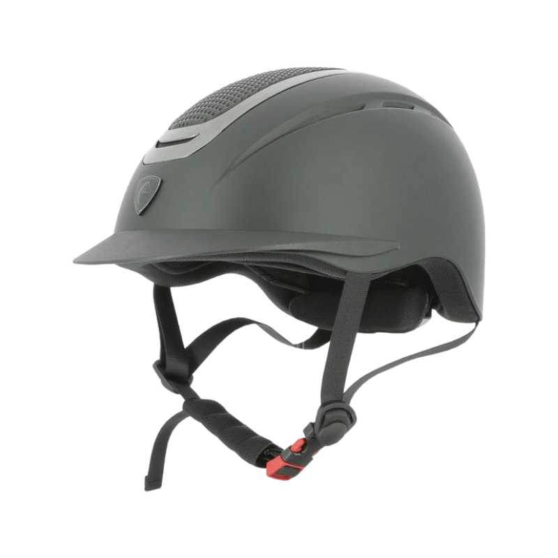 Equithème - Honey chrome metallic/ black riding helmet | - Ohlala
