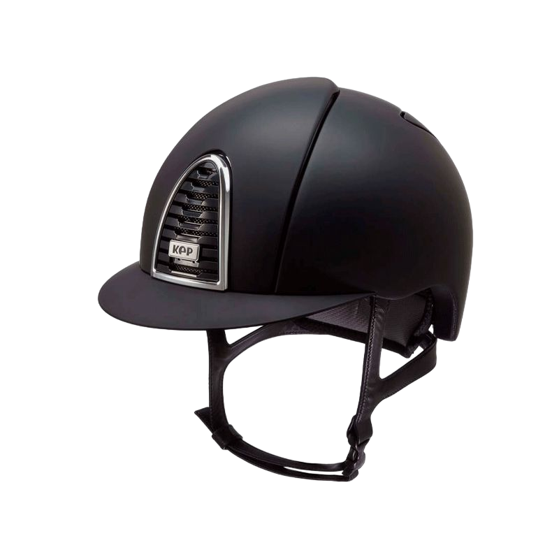 KEP - Casco da equitazione Cromo 2.0 Textile nero visiera standard | - Ohlala