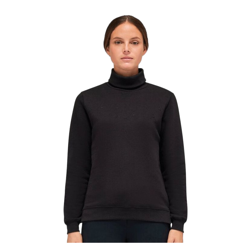 Cavalleria Toscana - Women's mock neck sweatshirt black | - Ohlala