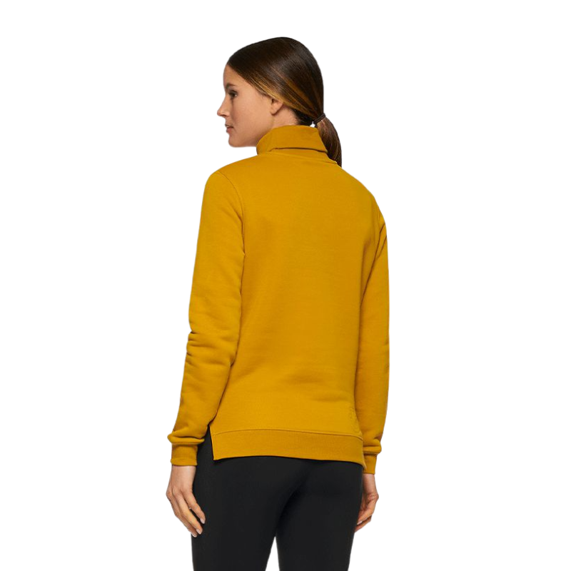 Cavalleria Toscana - Women's mock neck sweatshirt yellow ochre | - Ohlala