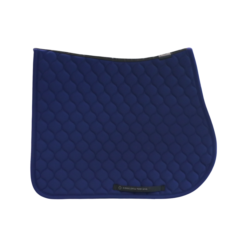 Cavalleria Toscana - Circular Quilted saddle pad midnight blue | - Ohlala