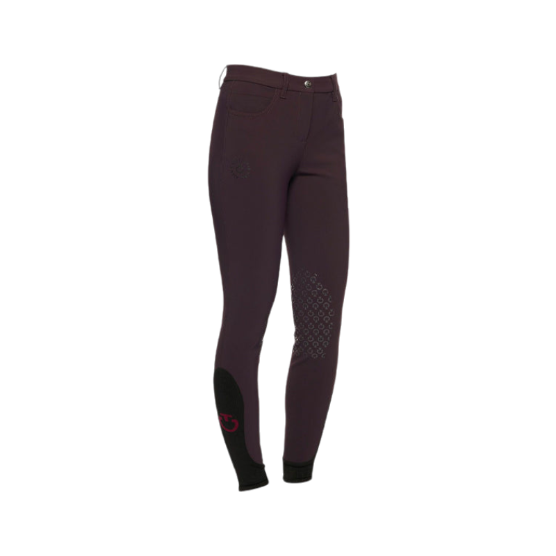 Cavalleria Toscana - Logo CT unisex children's riding breeches blueberry | - Ohlala