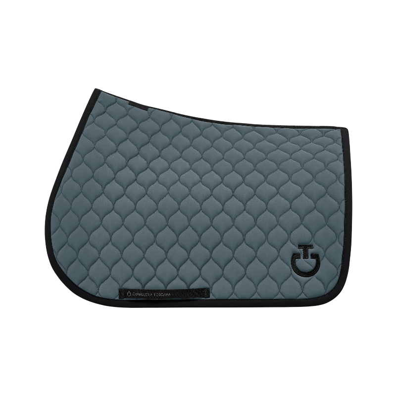 Cavalleria Toscana - Tapis de selle Circular Quilted Jersey gris anthracite | - Ohlala