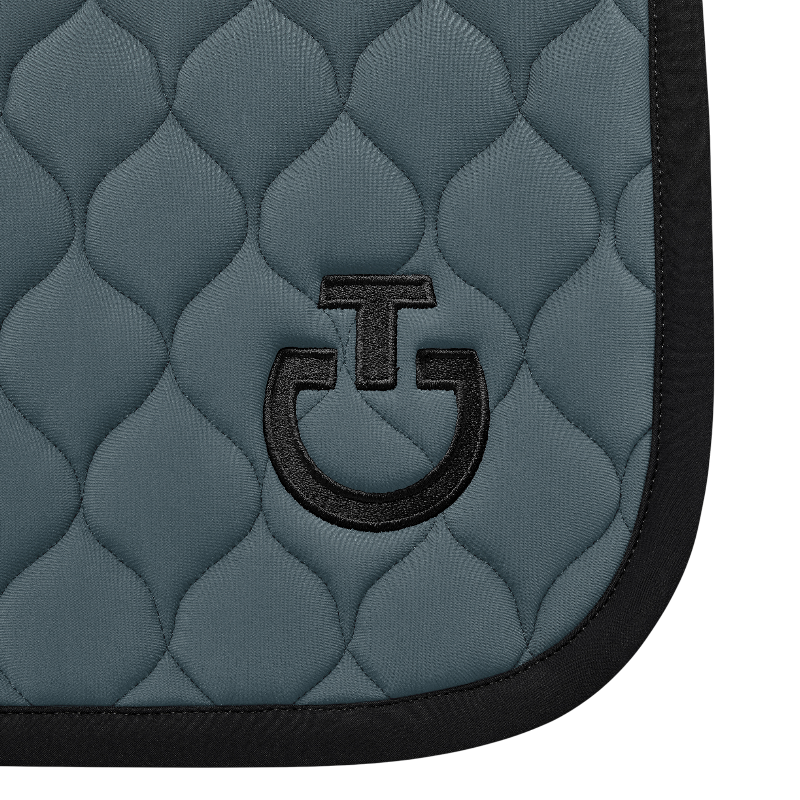 Cavalleria Toscana - Tapis de selle Circular Quilted Jersey gris anthracite | - Ohlala