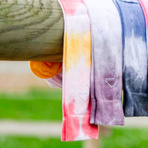 Equithème - Chaussettes d'équitation Havana orange/ jaune | - Ohlala