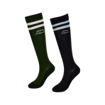 Kentucky Horsewear - Stripes riding socks navy / dark green x2 | - Ohlala