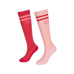 Kentucky Horsewear - Rijsokken Stripes roze/ lichtroze x2 | - Ohlala