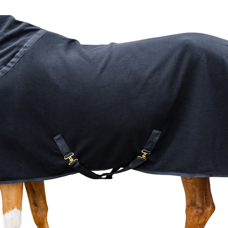 Kentucky Horsewear - Abschwitzdecke mit Halsteil Fleece Rug schwarz | - Ohlala