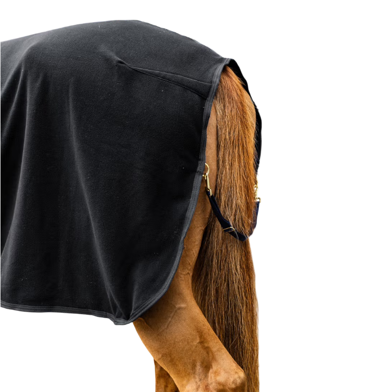 Kentucky Horsewear - Abschwitzdecke mit Halsteil Fleece Rug schwarz | - Ohlala