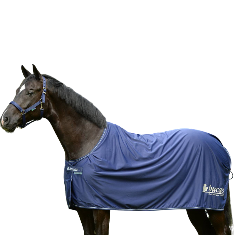 Bucas - Droogdeken met logo Prize Cooler marine/zilver 0g | - Ohlala