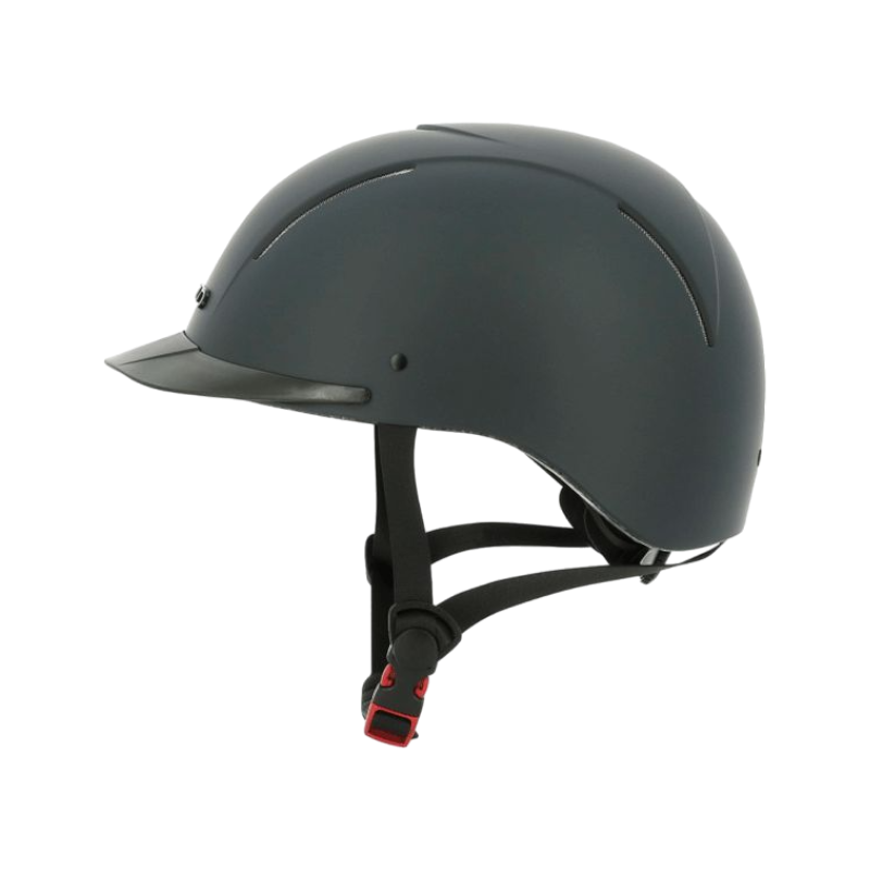 Choplin - Matte black plume riding helmet | - Ohlala