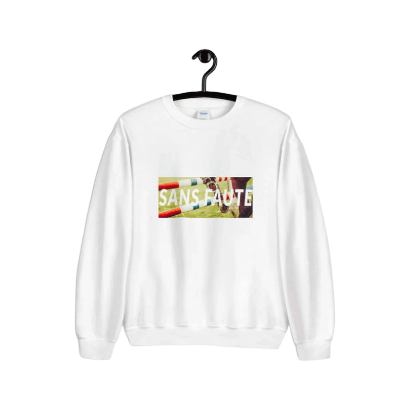 Collection Equine - Sudadera Sans Faute blanca | - Ohlala