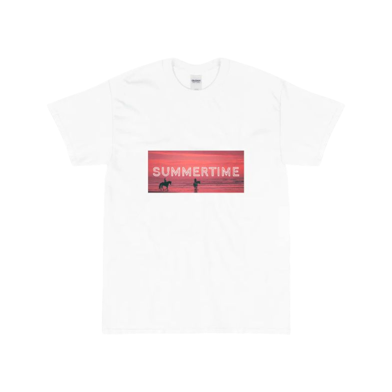 Collection Equine - Camiseta de manga corta Summertime blanco | - Ohlala