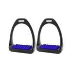 Compositi - Étriers Soft reflex Noir/ Bleu roi | - Ohlala