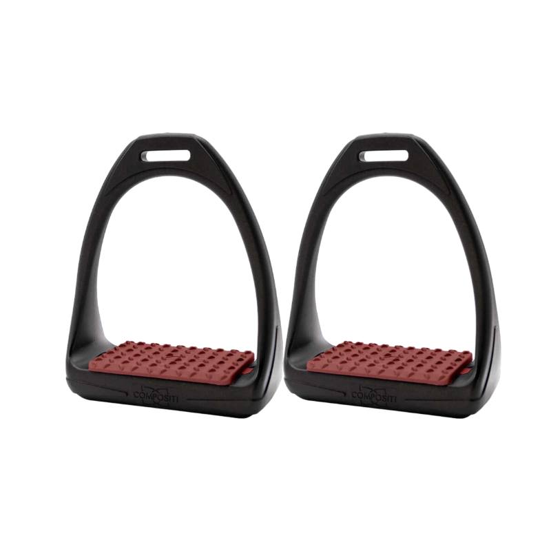 Compositi - Étriers Soft reflex noir/ terracota | - Ohlala