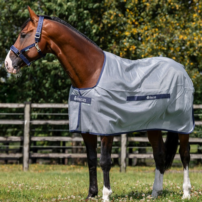 Bucas - Couverture anti-mouches Buzz-Off Classic bleu | - Ohlala