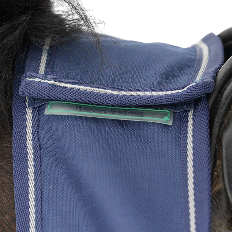 Bucas - Coprigrupe Riding Rug blu marino/silver 50g | - Ohlala