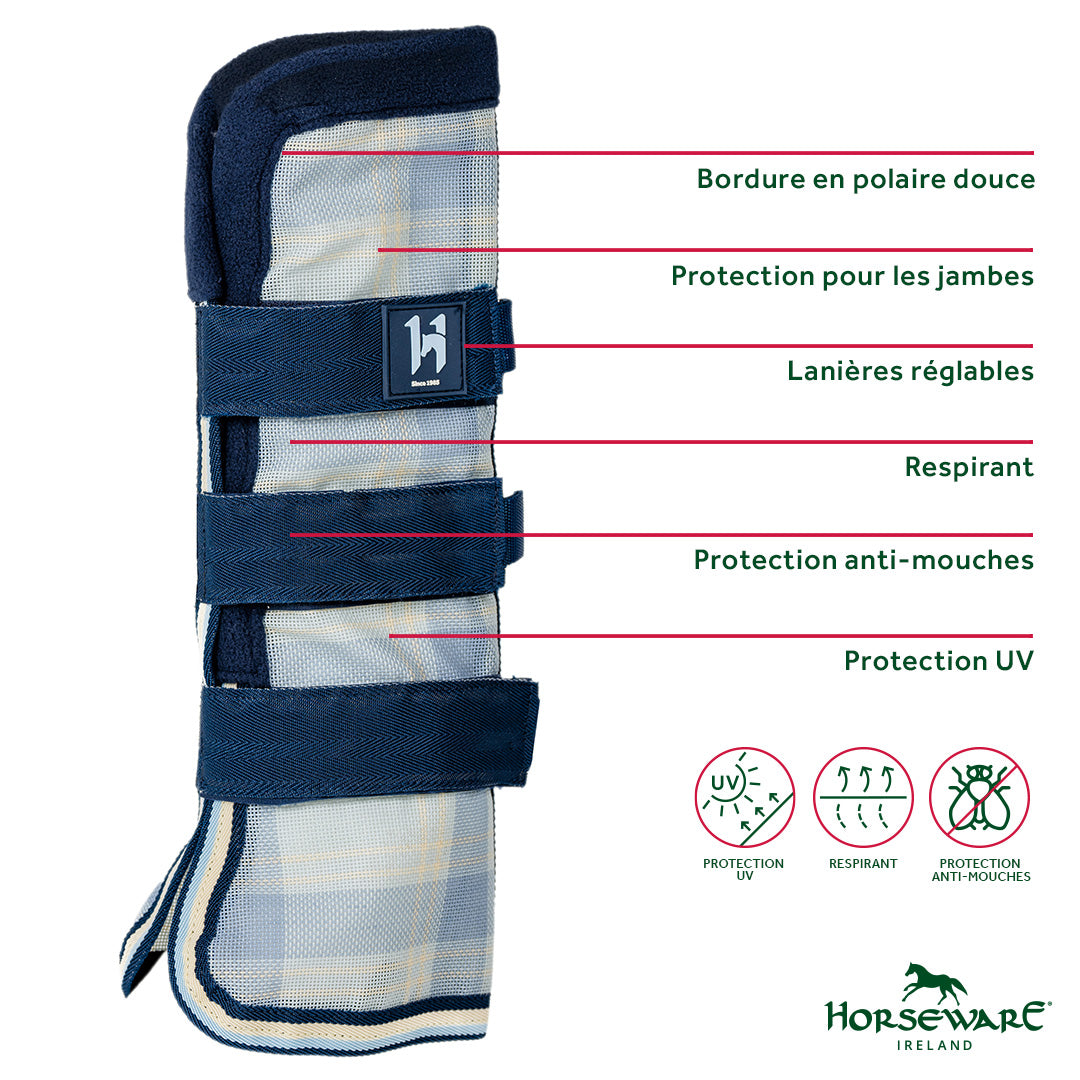 Horseware - Polainas antimoscas Newmarket witney navy | - Ohlala