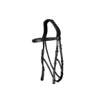 Dyon - Testiera hackamore New English Collection nera | - Ohlala